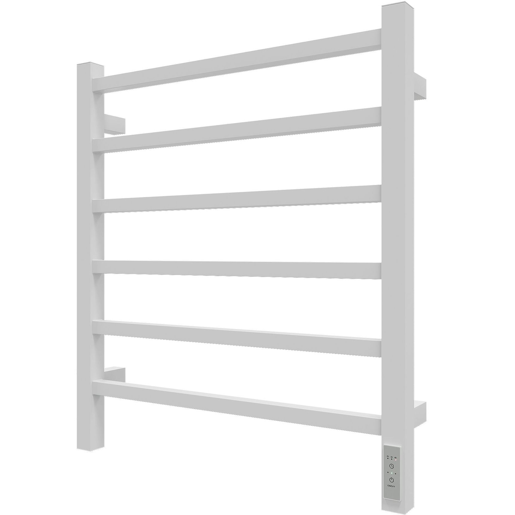 Полотенцесушитель Электрич. с/т GROIS Alex GR-101 500/600 П6 RAL9016 белый матовый диммер справа(-)