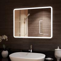 Зеркало Континент Demure luxe 900x700 с подсветкой, подогревом и часами