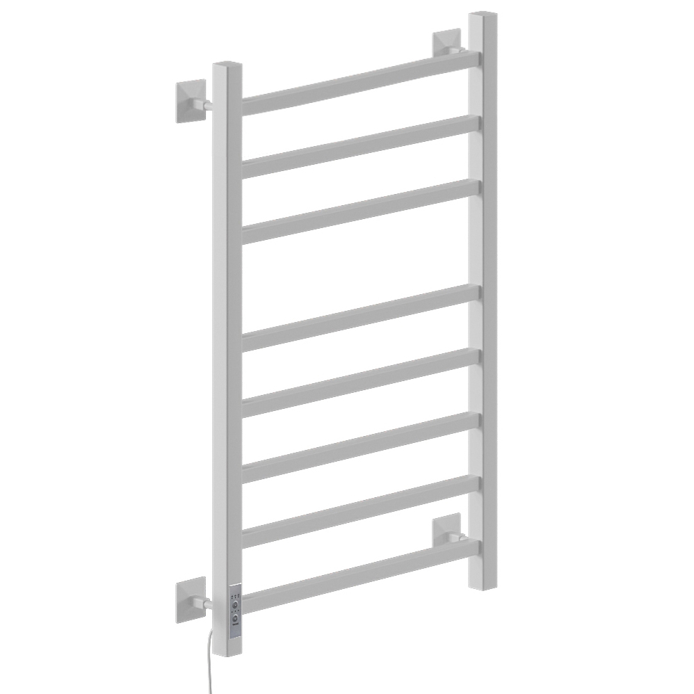 Полотенцесушитель Электрич.кабельный Ника STEP-2 80/50 RAL9016 белый матовый левый тэн