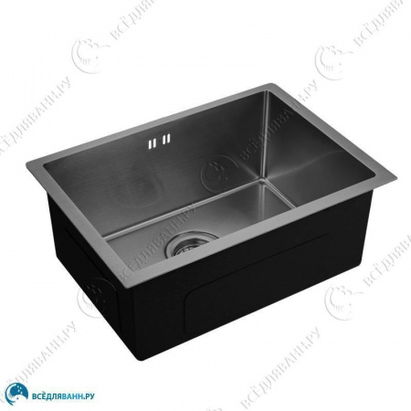 Кухонная мойка EMAR EMB-118 PVD Nano Dark, черная