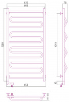 Полотенцесушитель электрический Сунержа Элегия 2.0 1200x600