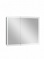 Зеркало-шкаф Континент Allure Led 1000х800 с датчиком движения, розеткой