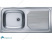Кухонная мойка Alveus BASIC 60 NAT-60 1008843 с сифоном