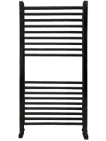 Полотенцесушитель водяной Ника MODERN ЛМ-2 1000x500 RAL9005 черный матовый с вентилями (комплект люкс)