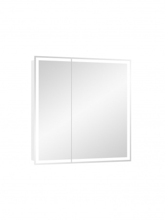 Зеркало-шкаф Континент Allure Led 800х800 с датчиком движения, розеткой