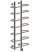 Полотенцесушитель Электрич. Ника MIX ВИРАЖ 100/50 правый тэн