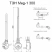 Тэн Terma MEG 1.0 300W для электрического полотенцесушителя