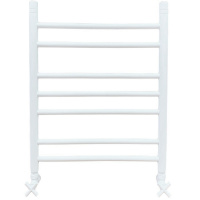 Полотенцесушитель водяной Ника CLASSIC ЛП Г2 600x500 RAL9016 белый матовый с вентилями (комплект люкс)
